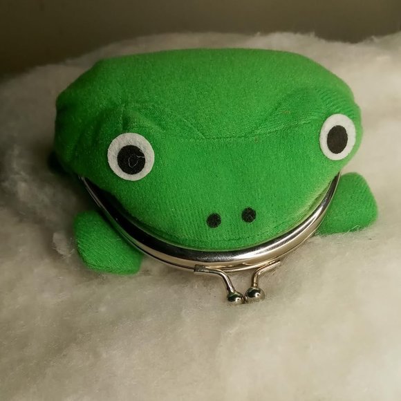 Cute Cosplay Anime Frog Plush Coin Purse for Funny  Girls Gift - Picture 1 of 7